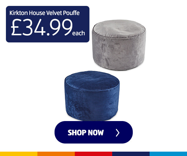 Kirkton House Velvet Pouffe