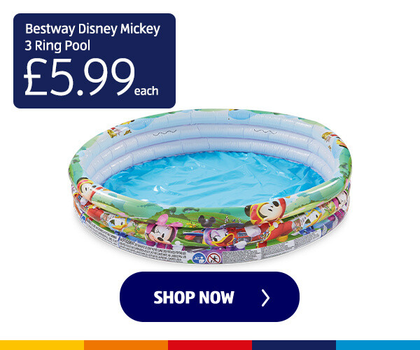 Bestway Disney Mickey 3 Ring Pool - Shop Now