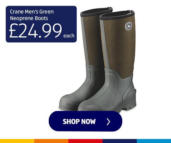 Crane Men's Green Neoprene Boots - Shop Now
