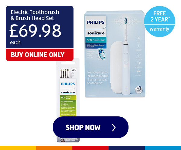 Electric Toothbrush & Brush Head Set - Shop Now