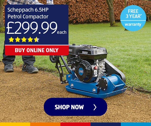 scheppach 6.5hp petrol compactor - Shop Now