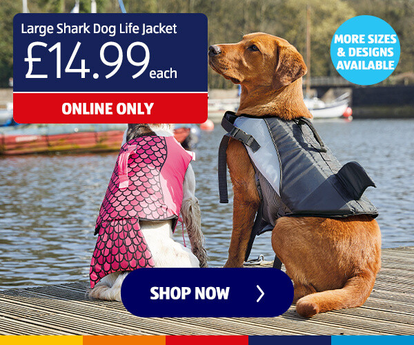 Large Shark Dog Life Jacket