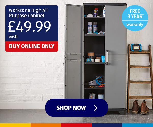 Workzone High All Purpose Cabinet - Shop Now