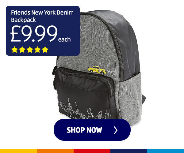 Friends New York Denim Backpack - Shop Now