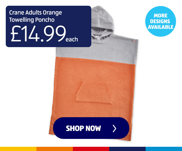 Crane Adults Orange Towelling Poncho