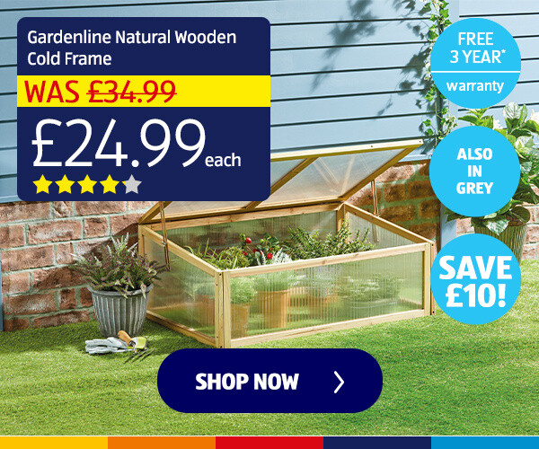 Gardenline Natural Wooden Cold Frame