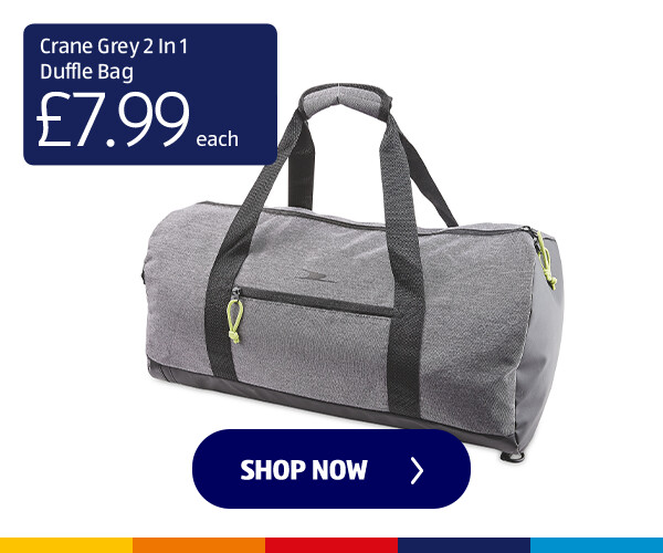 Crane Grey 2 In 1 Duffle Bag - Shop Now