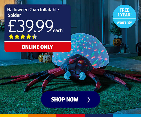 Halloween 2.4m Inflatable Spider