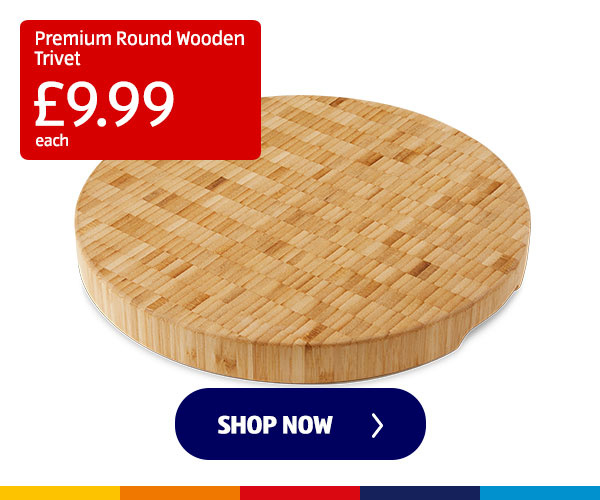 Premium Round Wooden Trivet - Shop Now