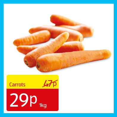Carrots - 29p 1kg
