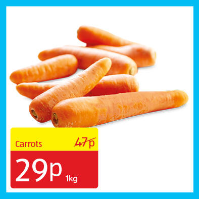 Carrots - 29p 1kg