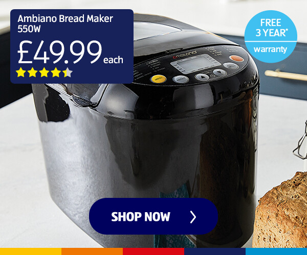 Ambiano Bread Maker 550W - Shop Now