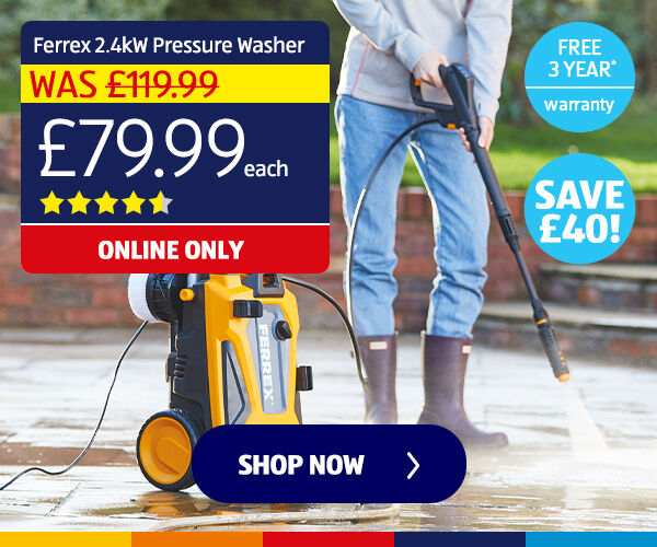 Ferrex 2.4kW Pressure Washer