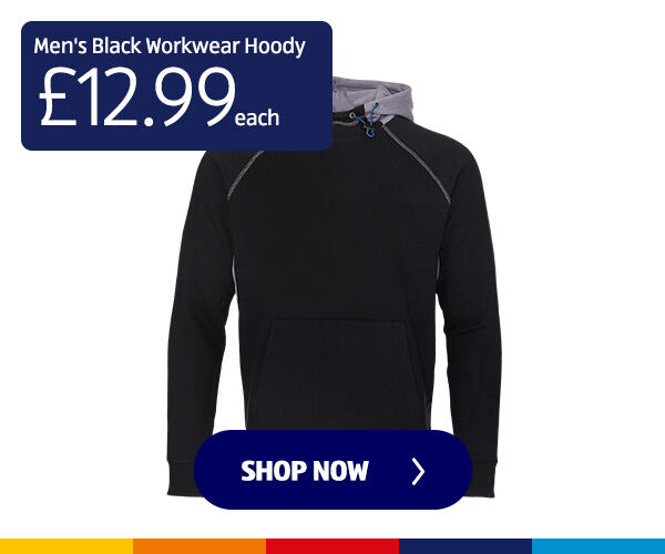 Men's Black Workwear Hoody