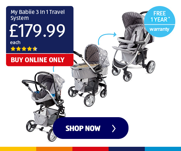 My Babiie 3 In 1 Travel System - Shop Now