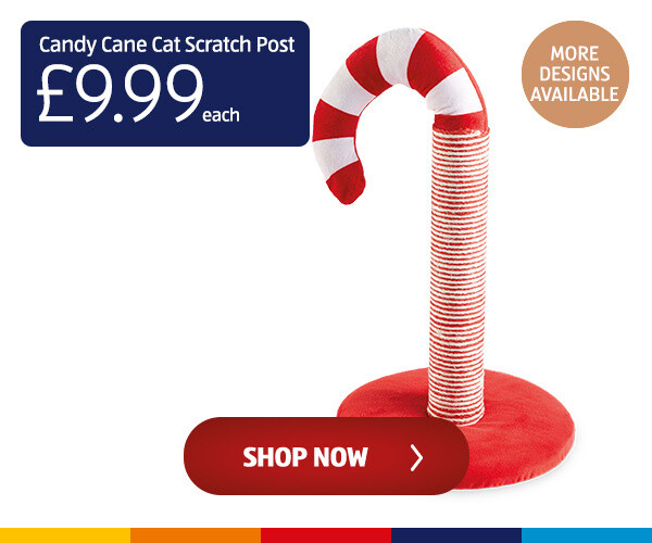 Candy Cane Cat Scratch Post