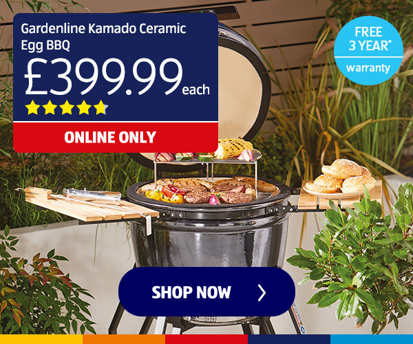 Gardenline Kamado Ceramic Egg BBQ