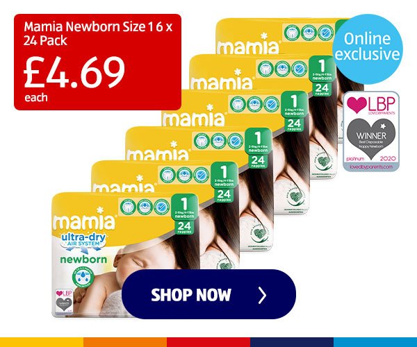 Mamia Newborn Size 1 6 x 24 Pack - Shop Now