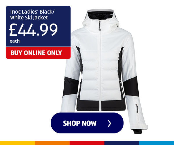 Inoc Ladies' Black/White Ski Jacket - Shop Now