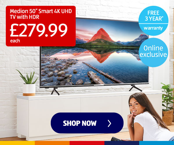 Medion 50 UHD Smart TVZ Shop Now 