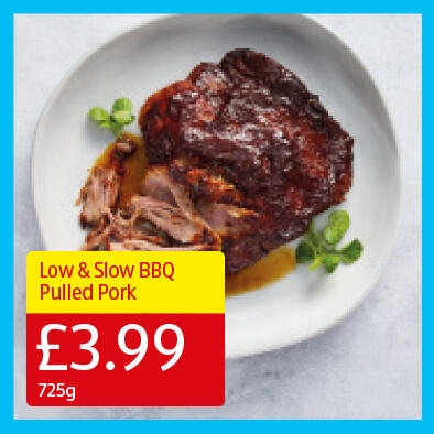 Low & Slow BBQ Pulled Pork - 3.99 725g