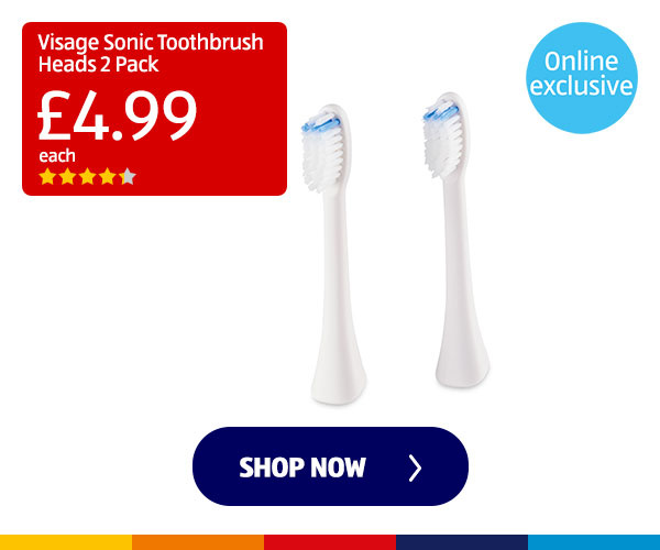 Visage Sonic Toothbrush Heads 2 Pack - Shop Now 