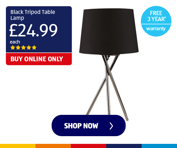 Black Tripod Table Lamp - Shop Now