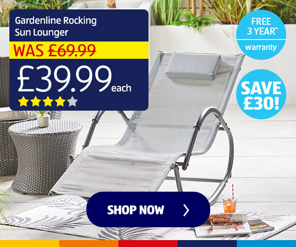 Gardenline Rocking Sun Lounger