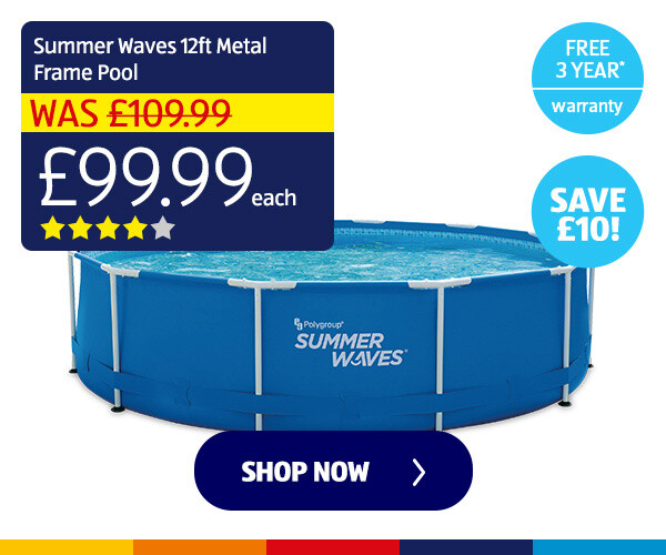 Summer Waves 12ft Metal Frame Pool