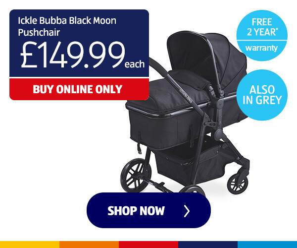 Ickle Bubba Black Moon Pushchair