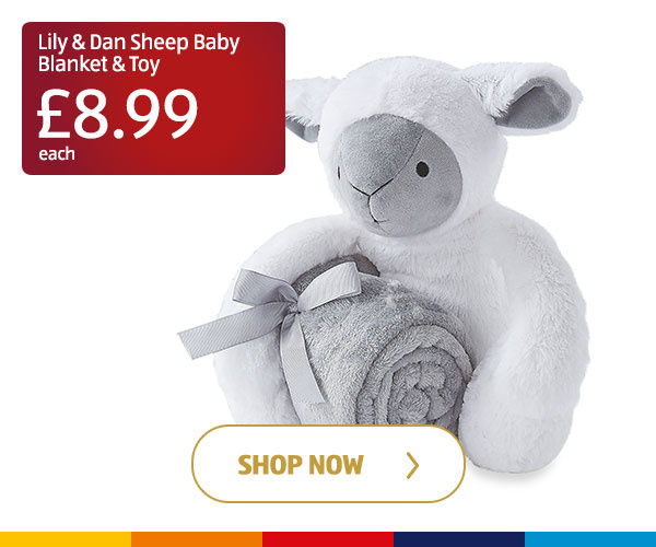 Lily & Dan Sheep Baby Blanket & Toy - Shop Now