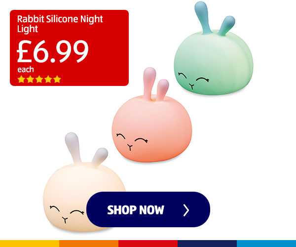 Rabbit Silicone Night Light - Shop Now