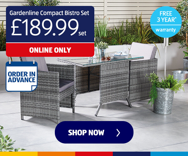 Gardenline Compact Bistro Set