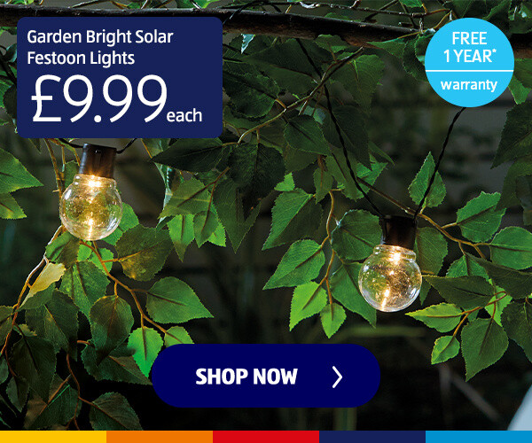 Garden Bright Solar Festoon Lights