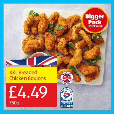 XXL BBreaded Chicken Goujons - 4.49 750g