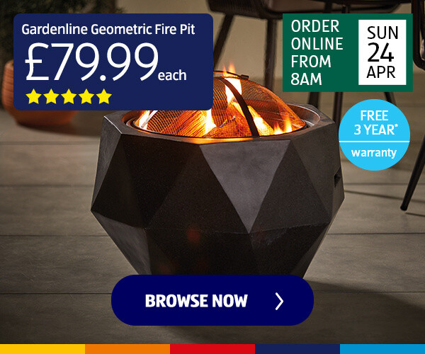 Gardenline Geometric Fire Pit