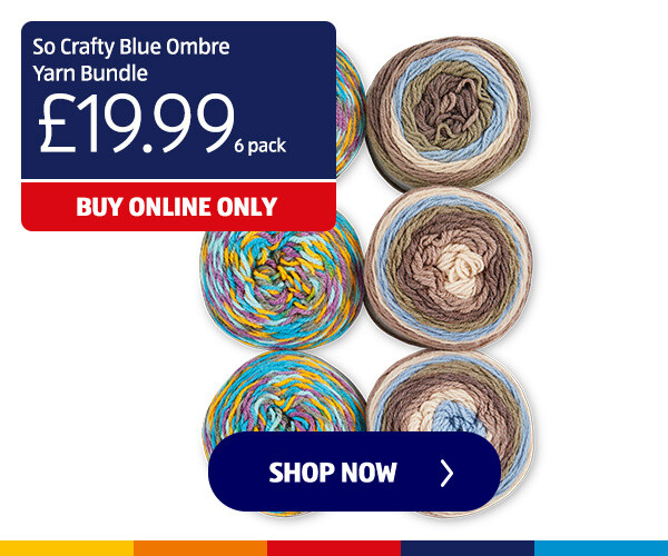 So Crafty Blue Ombre Yarn Bundle