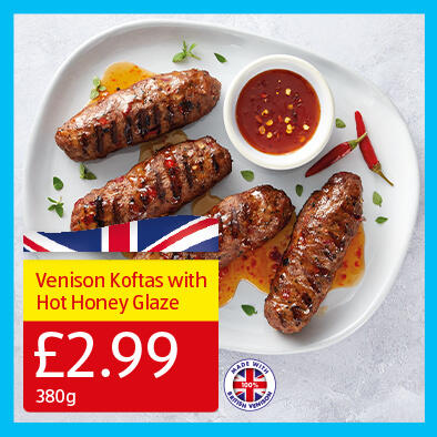 Venison Koftas with Hot Honey Glaze 380g