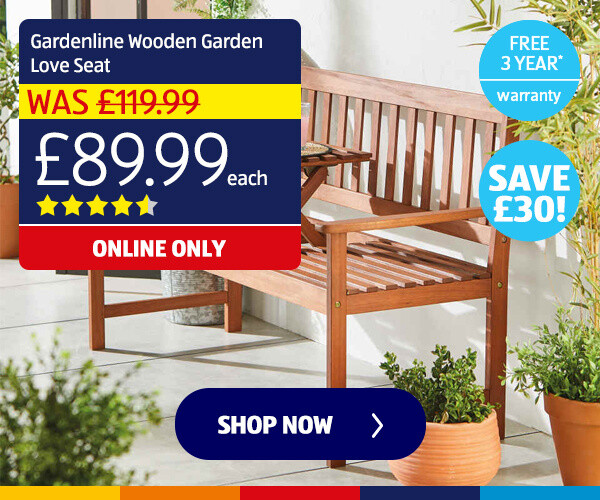 Gardenline Wooden Garden Love Seat