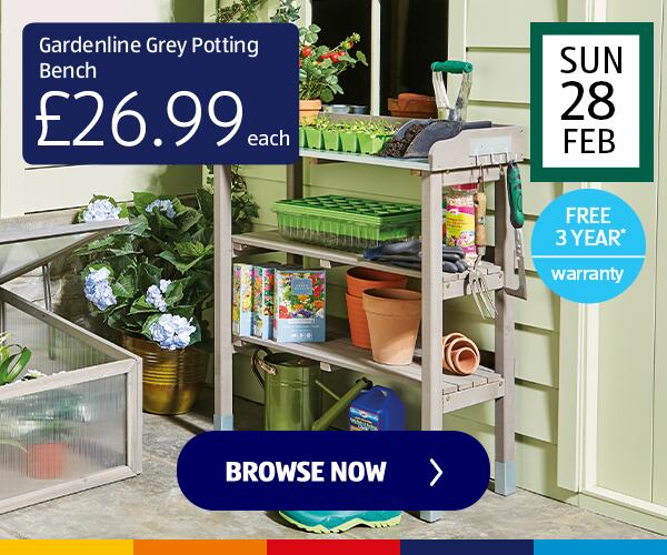 Gardenline Grey Potting Bench - Shop Now