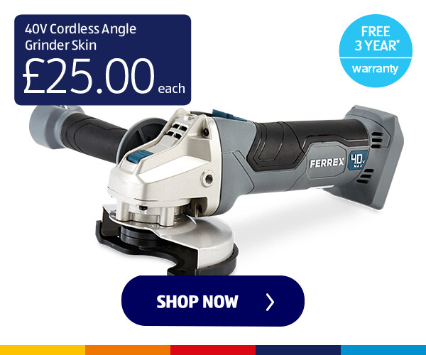 40V Cordless Angle Grinder Skin - Shop Now