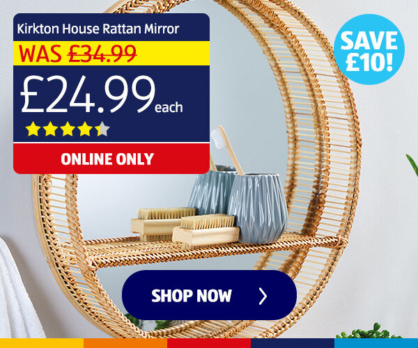 Kirkton House Rattan Mirror