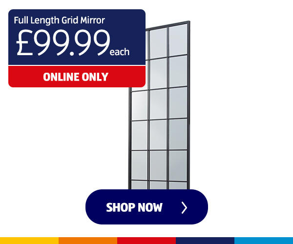 Full Length Grid Mirror