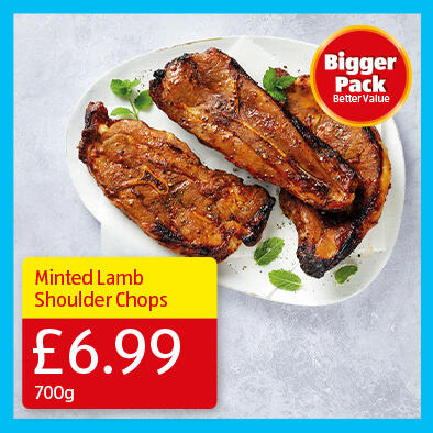 700g Minted LAmb Shoulder Chops - 6.99 700g