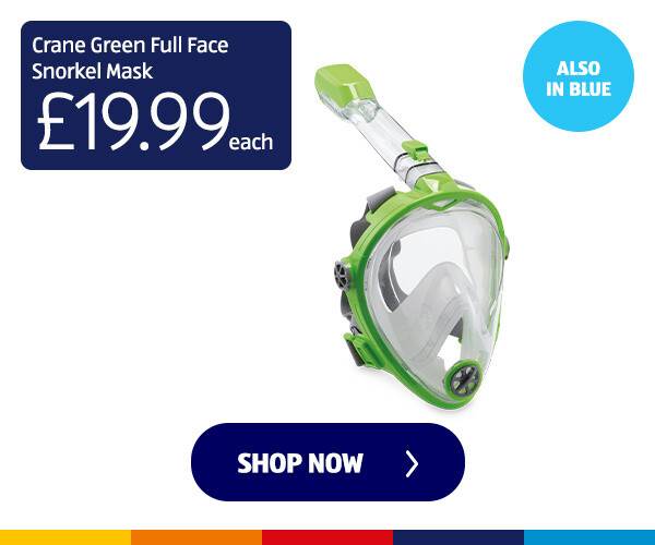 Crane Green Full Face Snorkel Mask