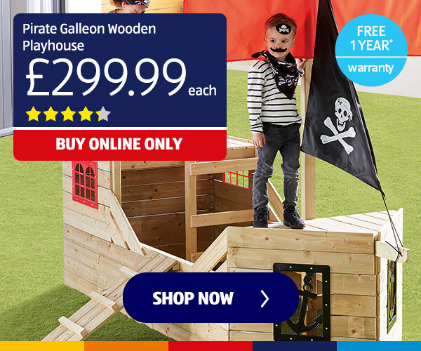 Pirate Galleon Wooden Playhouse - Shop Now