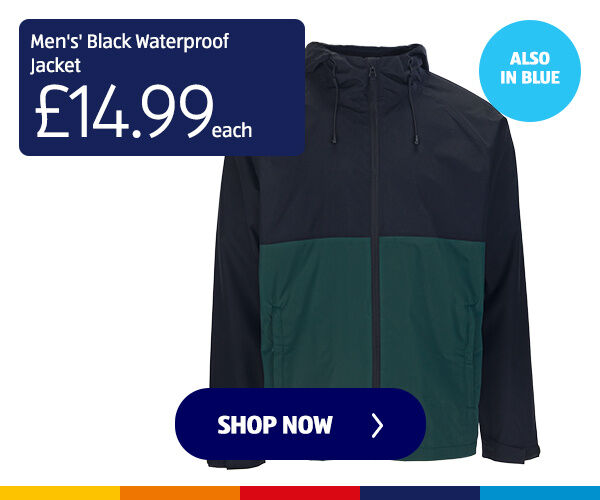 Men's' Black Waterproof Jacket