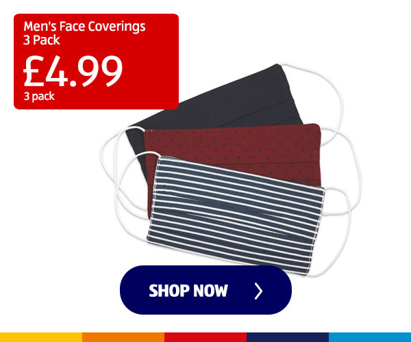 Men's Face Coverings 3 Pack - Shop Now 