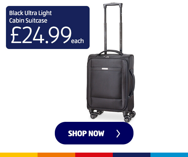 Black Ultra Light Cabin Suitcase