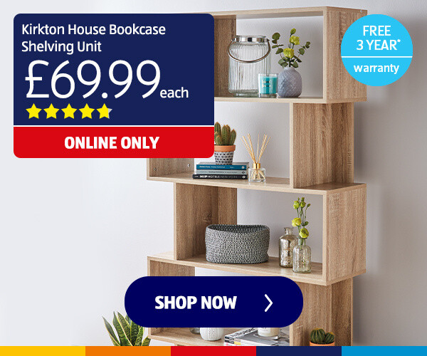 Kirkton House Bookcase Shelving Unit 